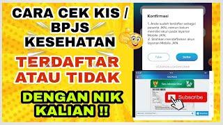 CARA CEK KIS PBI / BPJS KESEHATAN AKTIF ATAU TIDAK MENGGUNAKAN NIK KTP