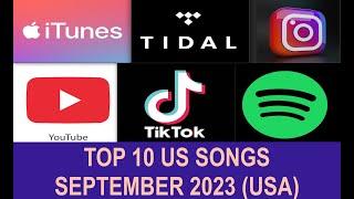 Top US Songs SEP 2023-Z Bryan, Doja Cat, Drake, O Rodrigo, SZA, Gunna, M Cyrus, K Musgraves, M Walle