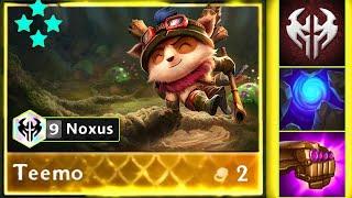 " When 4 Star Teemo Become NOXUS " 9 Noxus Teemo ⭐⭐⭐⭐ 4 Star is Totally BROKEN | TFT SET 9