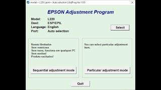 Epson L220 Resetter Printer