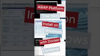 Install ABAP Platform Trial 1909 - on Windows with Docker Container [english] #abap #trial