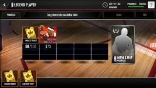 NBA live mobile legend player reward!!!89 Shaq?