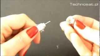 How to install an F connector on a coaxial cable - simple way