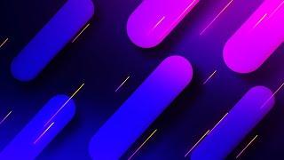 Rounded Neon Purple Lines Gradient Background video | Footage | Screensaver