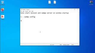 Auto Start Laravel & Xammp Server on Windows Startup