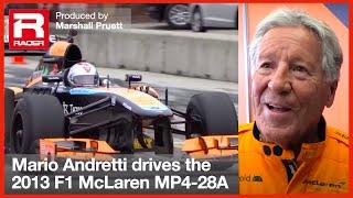 RACER: Mario Andretti Tests a McLaren MP4-28a F1 Car