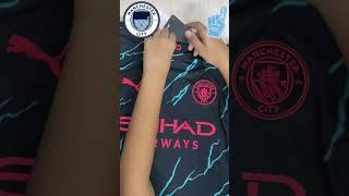 UNBOXING the MANCHESTER CITY 3rd Jersey for 23/24! #manchestercity #city  #championsofeurope