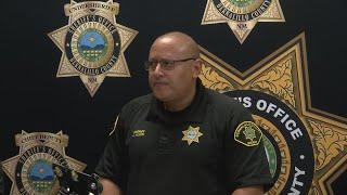 Bernalillo County Sheriff's Office hold news conference on triple homicide in Tijeras