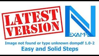 Image not found or type unknown dompdf 1.0-2 Easy and Solid Steps | Nexample