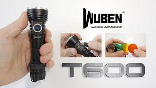 WUBEN T600 - Long range tactical flashlight - Type-C charging - dual switch