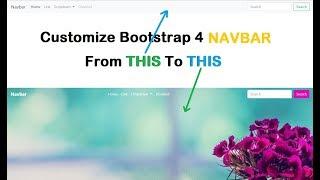 Customize Bootstrap 4 NAVBAR | CSS only