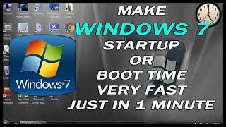 How to Speed up Windows 7 boot time very fast #windows #pc