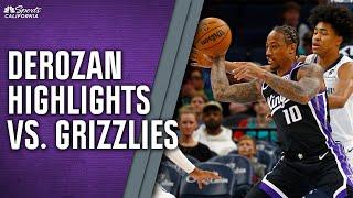 DeMar DeRozan highlights: Watch Kings star score 26 points in loss vs. Grizzlies | NBCSC