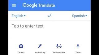 Google Translate App Demo
