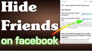 How to hide friend list on Facebook in 2024