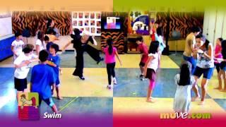 Elementary school movement activity and agility game "Weaving" - dance exercise for kids