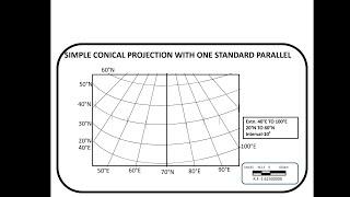 SIMPLE CONICAL PROJECTION WITH ONE STANDARD PARALLEL