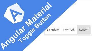 Angular Material - 10 - Toggle Button