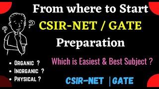 CSIR-NET Preparation || CSIR-NET Chemical Science || Best Subject for CSIR-NET Chemistry || GATE