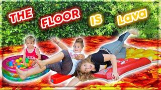 The Floor Is Lava Challenge |  Le Sol C’est De La Lave !
