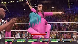 WWE 2K22 Miwa's Team VS May's Team Pink Nurse In Yo Face And Etc. Ironwoman 1