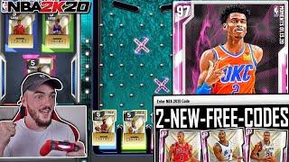 2 NEW FREE LOCKER CODES 2K20 + TRIPLE THREAT ONLINE WITH PINK DIAMOND SHAI! (NBA 2K20 MYTEAM)