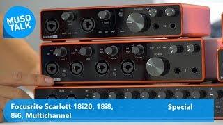 Focusrite Scarlett 18i20, 18i8 und 8i6 - Mehrkanal USB Audio interfaces - Special