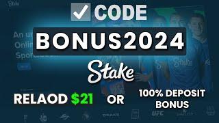 STAKE PROMO CODE : BONUS2024 - %100 Deposit Bonus Up To $250 #stakepromocode