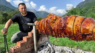 Outdoors Cooking the Perfect Meatloaf with Pineapples!