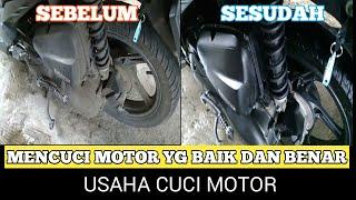 MENCUCI MOTOR YANG BAIK DAN BENAR