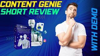 CONTENT GENIE 2022 REVIEW | Contentgenie bundle short review with demo video