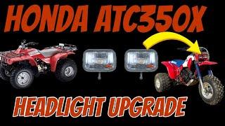 HONDA ATC350X Headlight Upgrade