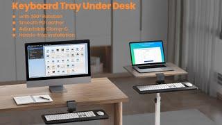 Klearlook Under Desk Rotating Keyboard Tray | $100k Bonuses in Description