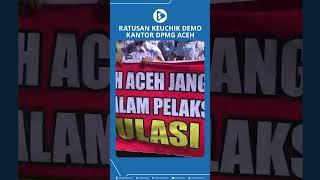 Ratusan Keuchik Demo Kantor DPMG Aceh