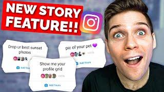 NEW Instagram Story Feature | "Add Yours" Chain Story (How To Use It Now)