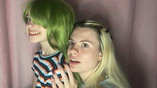 ASMR| Wig Fitting Roleplay, Measuring and Hairstyling (with my sister)