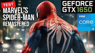 MARVEL'S SPIDER-MAN REMASTERED  TEST | INTEL I5 12000F GTX 1650 | HIGH