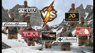 Puffy Jacket Playoff: Sitka VS. First Lite VS. KUIU VS. North Face VS. TUMI VS. Columbia VS. E Bauer