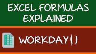 WORKDAY Formula in Excel