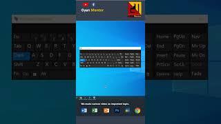 How to Display Onscreen Keyboard. #shorts #tech #computer