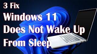Windows 11 Does Not Wake Up From Sleep - 3 FIX Laptop Does Not Wake Up