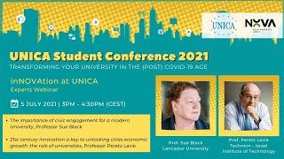 UNICA Student Conference 2021: Experts Webinar “inNOVAtion at UNICA” | 5 July 2021