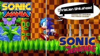 Sonic Mania and Sonic The Hedgehog 1 (IOS) Christian WhiteHead Side By Side Comparison