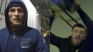 Полное видео нападения Конора Макгрегора на автобус с участниками UFC.
