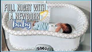 *REALISTIC* FULL NIGHT WITH A NEWBORN | 4 WEEKS OLD + EXCLUSIVELY PUMPING