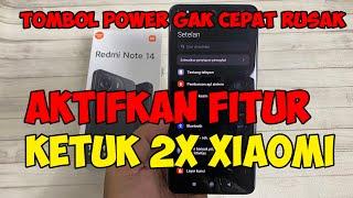 cara mengaktifkan ketuk dua kali redmi note 14