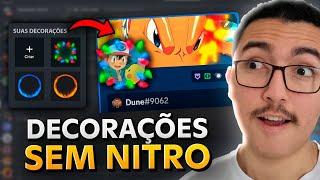 Como Usar DECORAÇÕES DE AVATAR Personalizadas DE GRAÇA no Discord!!