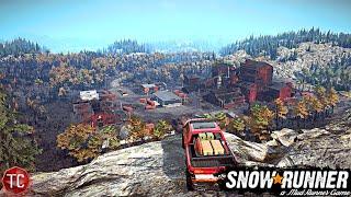 SnowRunner SEASON 9 DLC! GIANT BURNT MINE DISCOVERED! Exploring The Burned Forest!