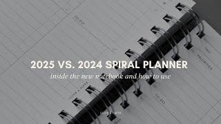 2025 vs. 2024 Spiral Notebook | What's Inside & How to Use | Cloth & Paper