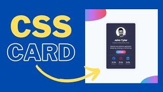 CSS Responsive Profile Card Design | Html & CSS